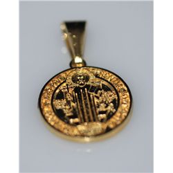 14K GOLD PLATED SAN BENITO CHARM PENDANT