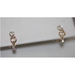 14K GOLD PLATED STUD EARRINGS