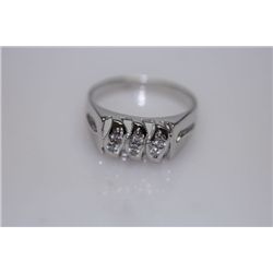 22.7 CTW CZ RING .925 STERLING SILVER