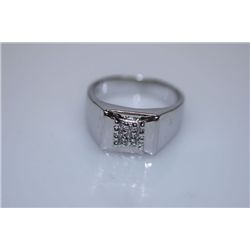 26.5 CTW CZ RING .925 STERLING SILVER