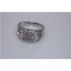 19.5 CTW CZ RING .925 STERLING SILVER