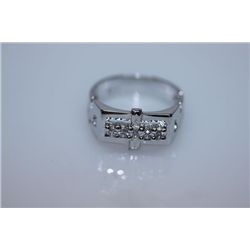 18.7 CTW CZ RING .925 STERLING SILVER