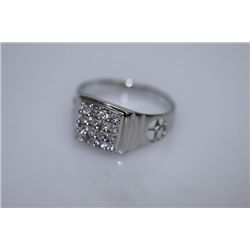 16.4 CTW CZ RING .925 STERLING SILVER