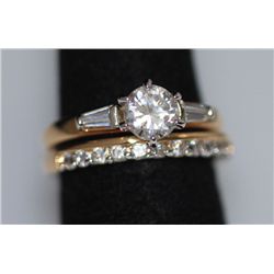 CZ GOLD PLATED ENGAGEMENT FASHION JEWELRY RINGS