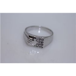 18.4 CTW CZ RING .925 STERLING SILVER