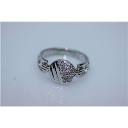 15.5 CTW CZ RING .925 STERLING SILVER