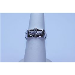 21.80 CTW CZ RING .925 STERLING SILVER