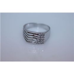 14.6 CTW CZ RING .925 STERLING SILVER