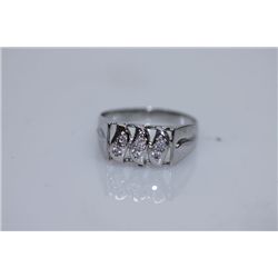 18.34 CTW  CZ RING .925 STERLING SILVER