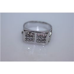 26.1 CTW CZ RING .925 STERLING SILVER