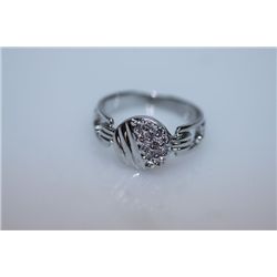 15.6 CTW CZ RING .925 STERLING SILVER