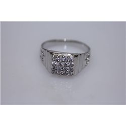 16.3 CTW CZ RING .925 STERLING SILVER