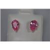 Image 1 : PEAR PINK CZ STUD EARRINGS .925 STERLING SILVER