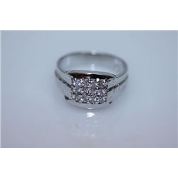 26.6 CTW CZ RING .925 STERLING SILVER