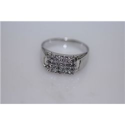 12.1 CTW CZ RING .925 STERLING SILVER