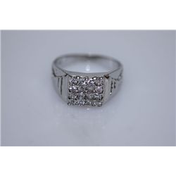 16.0 CTW CZ RING .925 STERLING SILVER