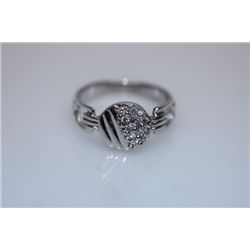 15.1 CTW CZ RING .925 STERLING SILVER