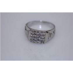 16.5 CTW CZ RING .925 STERLING SILVER