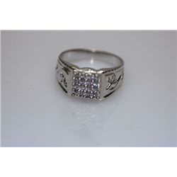 14.8 CTW CZ RING .925 STERLING SILVER