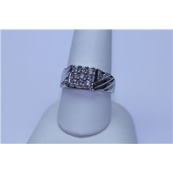 26.55 CTW CZ RING .925 STERLING SILVER