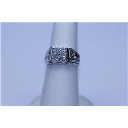 22.20 CTW CZ RING .925 STERLING SILVER