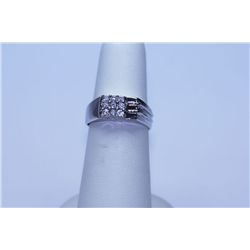 16.00 CTW CZ RING .925 STERLING SILVER