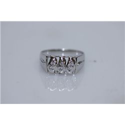 20.62  CZ RING .925 STERLING SILVER