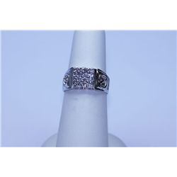 18.35 CTW CZ RING .925 STERLING SILVER