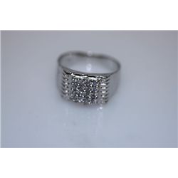 16.4 CTW CZ RING .925 STERLING SILVER