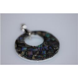 FANCY FASHION JEWELRY MULTICOLOR ROUND PENDANT