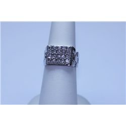 24.85 CTW CZ RING .925 STERLING SILVER