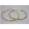 Image 1 : 14K GOLD PLATED HOOP EARRINGS