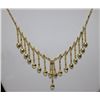 Image 1 : 14K GOLD PLATED DANGLING HEARTS NECKLACE