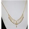 Image 2 : 14K GOLD PLATED DANGLING HEARTS NECKLACE