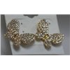 Image 1 : CZ BUTTERFLY SHAPED FASHION JEWELRY EARRING