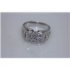 Image 1 : 20.5 CTW CZ RING .925 STERLING SILVER