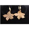 Image 1 : 14K GOLD PLATED FLOWER SHAPPED EARRING