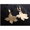 Image 2 : 14K GOLD PLATED FLOWER SHAPPED EARRING