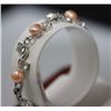 Image 2 : FANCY FASHION JEWELRY PEACH PEARL BRACELET