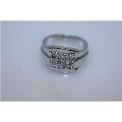 23.5 CTW CZ RING .925 STERLING SILVER