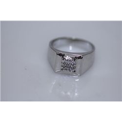 24.1 CTW CZ RING .925 STERLING SILVER