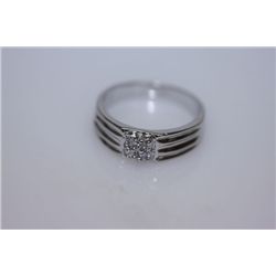 16.6 CTW CZ RING .925 STERLING SILVER