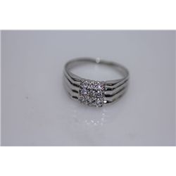 13.3 CTW CZ RING .925 STERLING SILVER