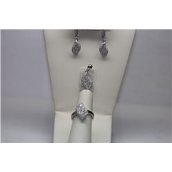 10.14 CTW CZ MICRO PAVE SETTING SET .925 STERLING SILVE