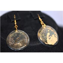 FANCY FASHION JEWELRY ANTIQUE COLOR ROUND EARRINGS