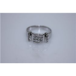 16.1 CTW CZ RING .925 STERLING SILVER