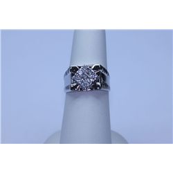 21.90  CTW CZ RING .925 STERLING SILVER