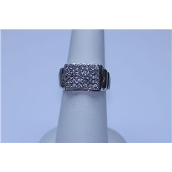 26.60 CTW CZ RING .925 STERLING SILVER