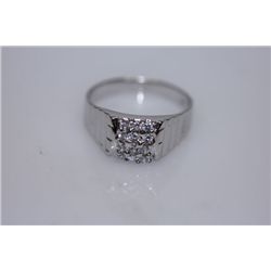 17.5 CTW CZ RING .925 STERLING SILVER