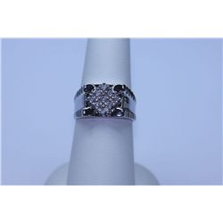 24.45 CTW CZ RING .925 STERLING SILVER